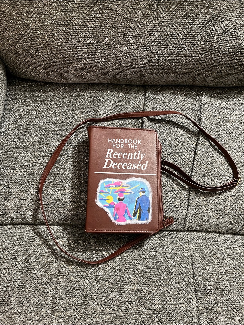 Spirit Brown 'Handbook for the Recently Deceased' Crossbody Bag
